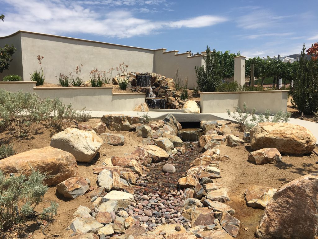 water running at leoness cellars