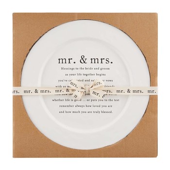 Mud Pie Wedding Mr Mrs Square White Board