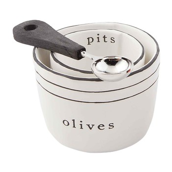 Olive and Pit Set w/Spoon