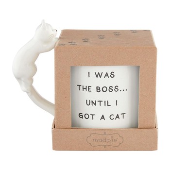 Boxed Cat Handle Mug
