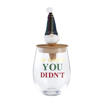 You Didn't Gnome Wine Glass