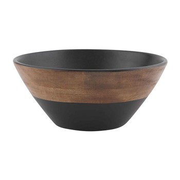 Black/Wood Bowl Small