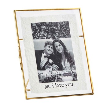 PS I Love You Brass Frame 4x6