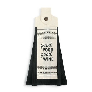 Good Food Good Wine Loop Towel