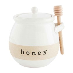 Stoneware Honey Jar