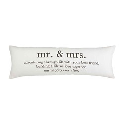 Mr. & Mrs. Definition Pillow